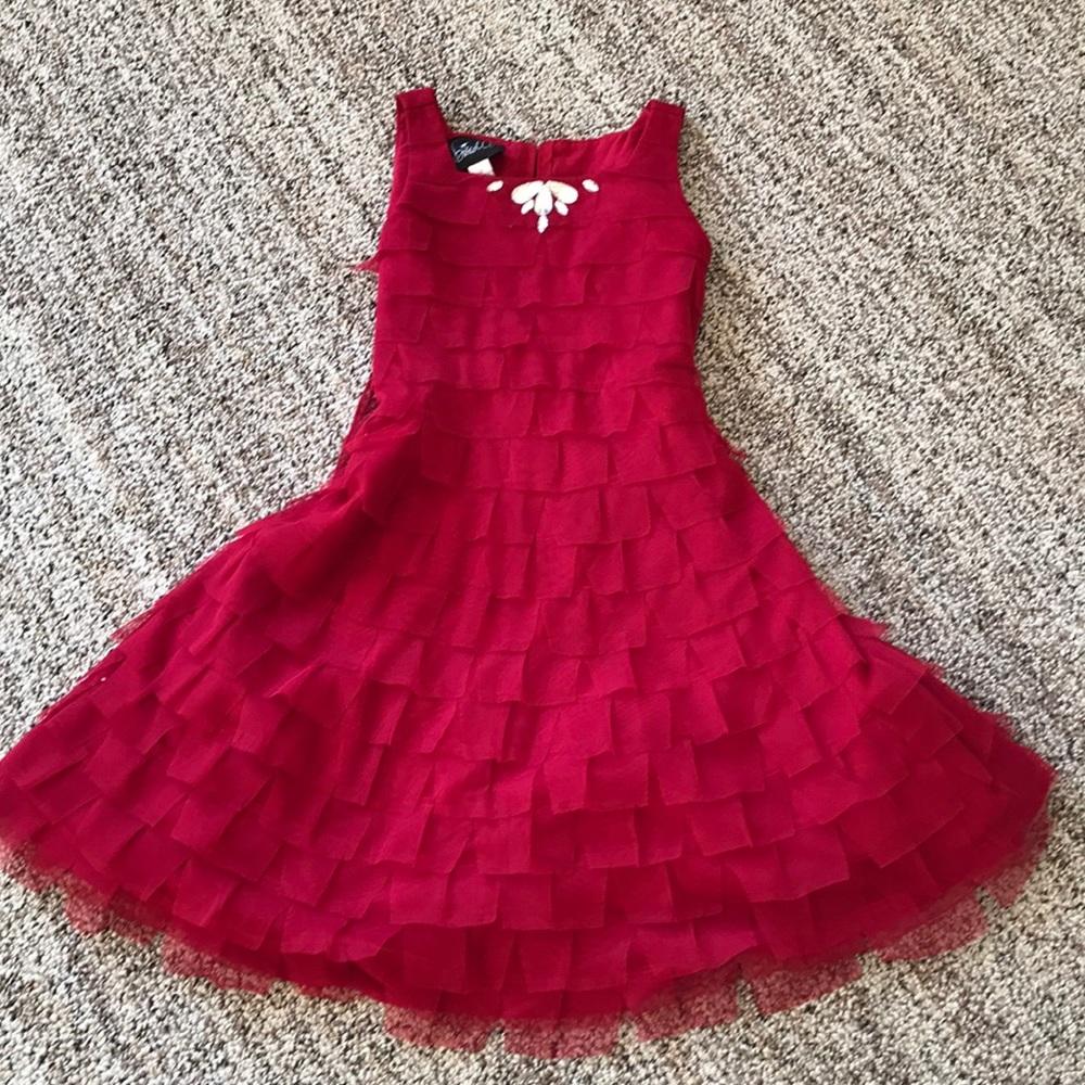 Girls Red Formal Dress